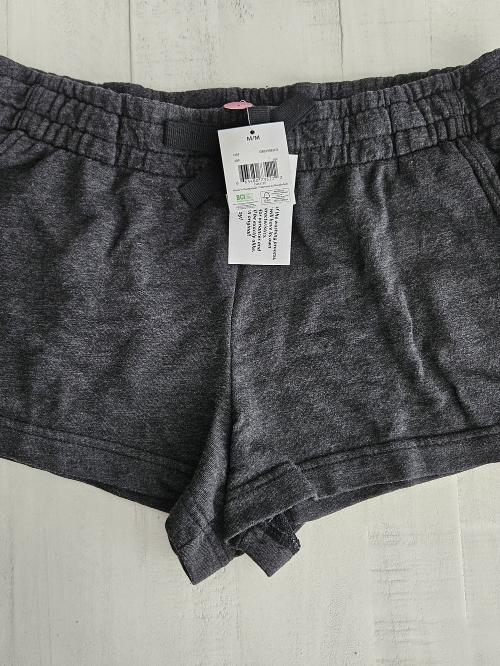 NWT-George Dark Charcoal Gray Athletic Lounge Shorts Size M